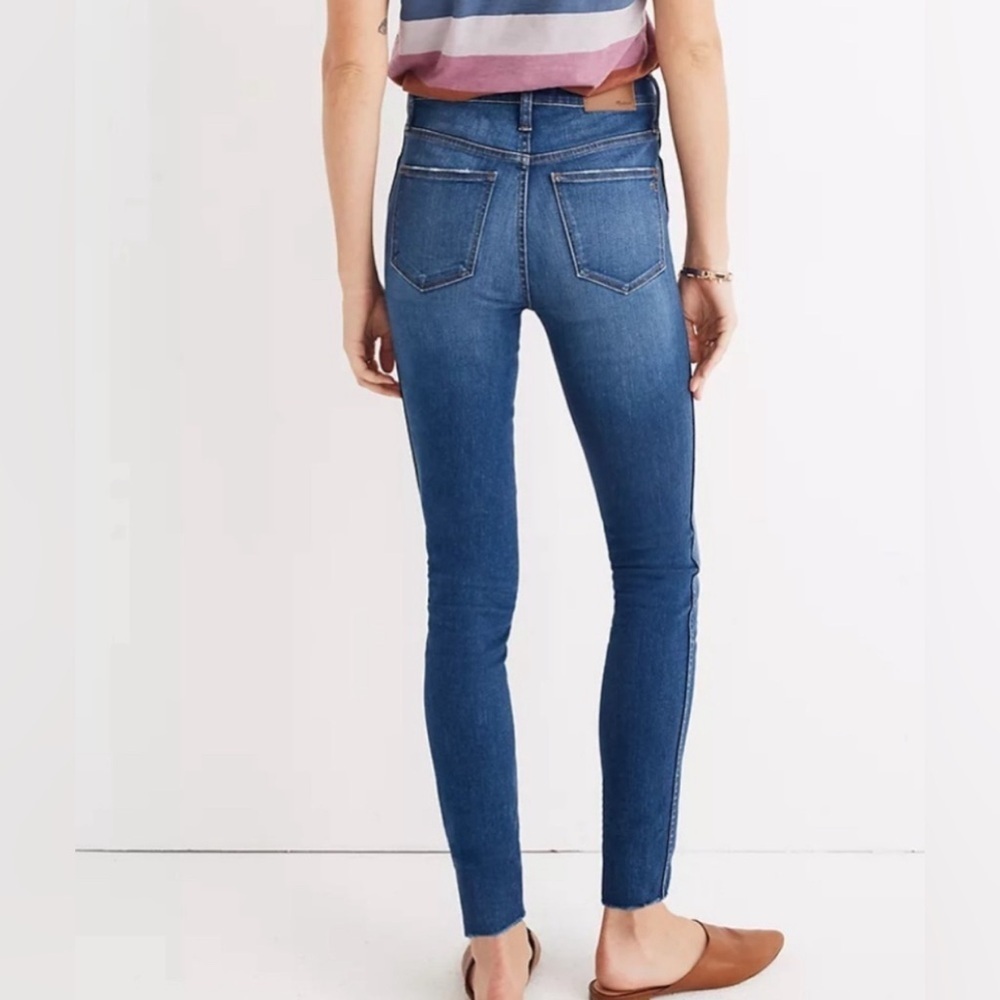 Madewell 10" High-Rise Skinny Jeans in Hanna Wash size 26 - Picture 4 of 10